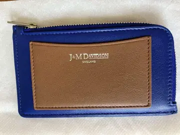 J.M. DAVIDSON 파랑 가죽 프래그먼트 케이스