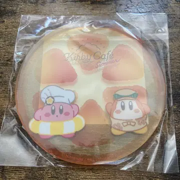 커비 카페 클리어 코스터 오렌지