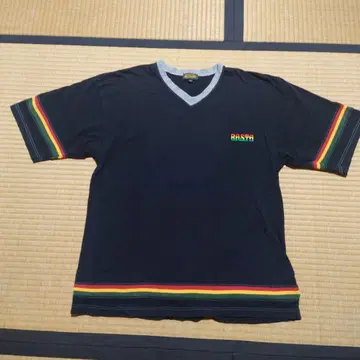 Mathamk RASTA V넥 티셔츠 빈티지 레게