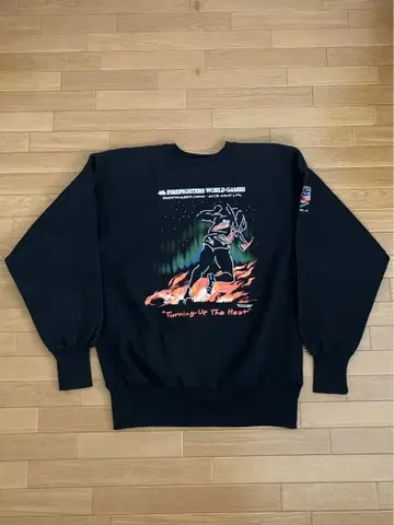 '90s USA제 리버스 위브 블랙 XL