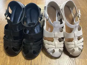 새상품급 ZARA 구르카 샌들 2켤레 38