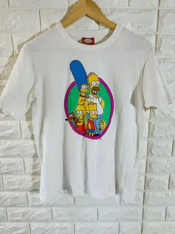 The Simpsons 티셔츠 캐릭터 화이트 M 사이즈 공식 2019