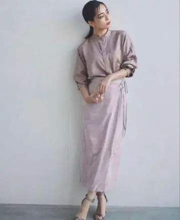 핑크 랩스커트 S 사이즈