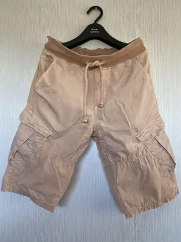 ISAG JEANS 베이지 카고 숏 팬츠