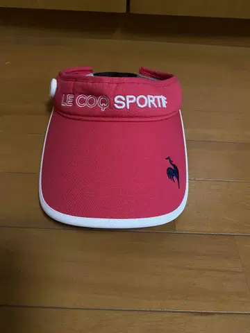 LE COQ SPORTIF 핑크 다이얼 바이저