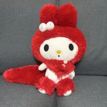 마이멜로디 봉제 인형 빨간색 약 30cm