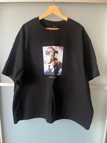 H&M 2pac 티셔츠 2XL 블랙