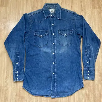 1950년대 1960년대 "Bar C" 데님 웨스턴 셔츠