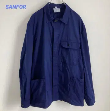 SANFOR 네이비 버튼 자켓