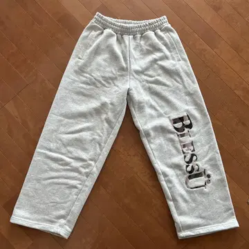 BLESS U 카모 무늬 로고 스웨트 팬츠