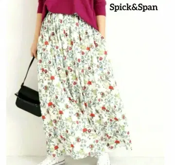 Spick&Span 스픽&스팬 Deveaux 플라워 프린트 스커트
