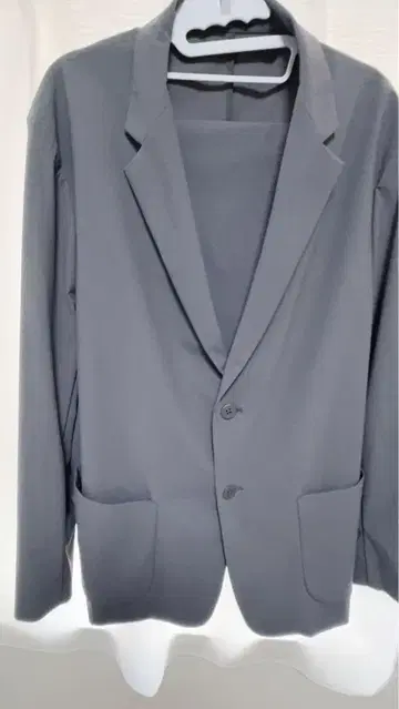 새상품급 XL 유니클로 셋업 그레이 자켓 XL 팬츠 L