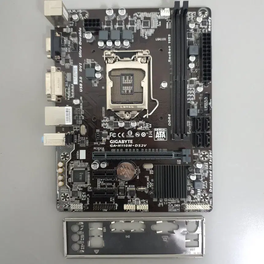 Free Shipping] Used Gigabyte GA-H110M-DS2V Motherboard #중고제품