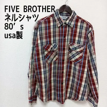 FIVE BROTHER 파이브 브라더 플란넬 셔츠 80년대 USA제