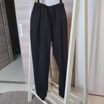 유나이티드 애로우즈 블랙 이지 팬츠 허리밴딩