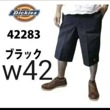 새상품 42 BK 하프 팬츠 디키즈 블랙 42283