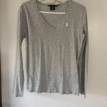 Ralph Lauren 그레이 V넥 티셔츠 XS
