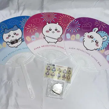 치이카와 (먼작귀) 쿠라스시 부채 마그넷 시트 하치와레 모몽가