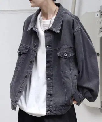 confirm 데님 자켓 블랙 계열