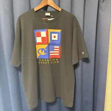 챔피온 요트 클럽 티셔츠 L 블랙