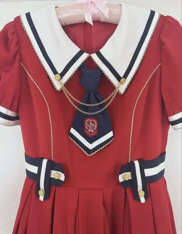 Angelic Pretty 트래디셔널 마린 원피스 아카
