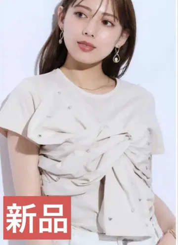 새상품 마이 스트라다 리본 뷔스티에 티셔츠 티셔츠
