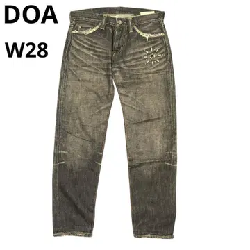 DOA 데이비드 올리브 액세서리 스터드 데님 팬츠 남성용 28
