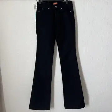 새상품 택 포함 WOW 데님 청바지 G 팬츠 블랙 검정 플레어