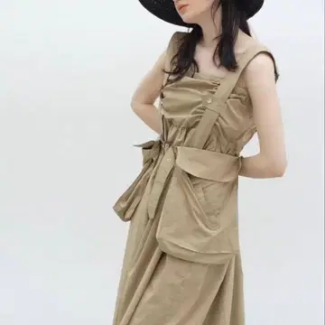 WCJ 숄더 벨트 미니백 원피스 2way 원피스 베이지