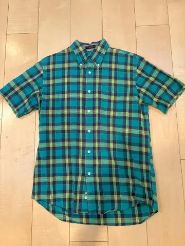 pendleton 반팔 셔츠 S 마드라스 체크 버튼 다운 펜들턴