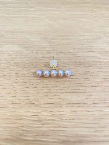 담수 진주 귀걸이 약 3cm