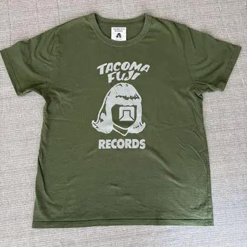 TACOMA FUJI RECORDS 티셔츠 M 사이즈 올리브 그린