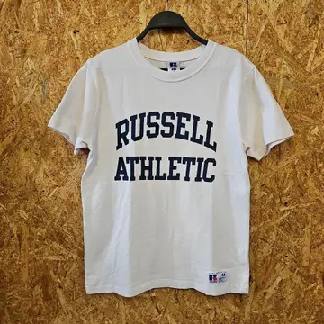 RUSSELL 프로 코튼 티셔츠 M 사이즈 화이트