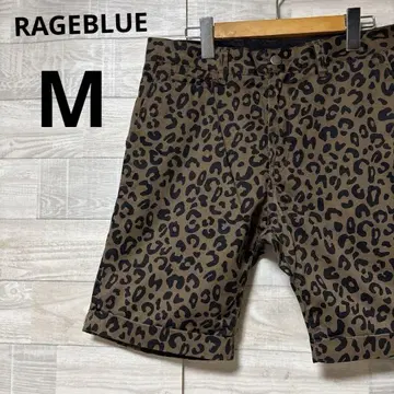 일요일 세일 RAGEBLUE 레오파드 무늬 레오파드 무늬 숏 팬츠 M