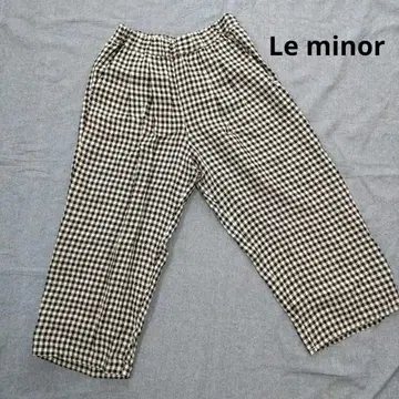 le minor 루미노아 깅엄 체크 팬츠