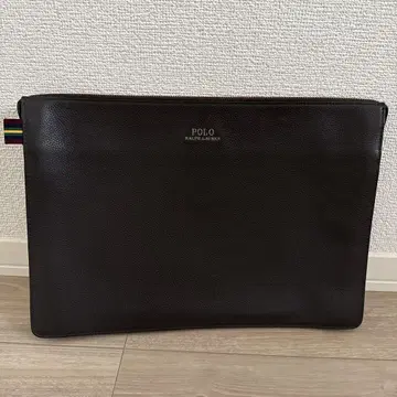 폴로 다크 브라운 클러치백