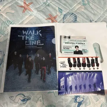 ENHYPEN WALK THE LINE 최애 여행 오사카 티켓풍 카드