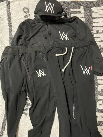 Alan Walker 지퍼 후드티 스웨트 팬츠 2종 세트