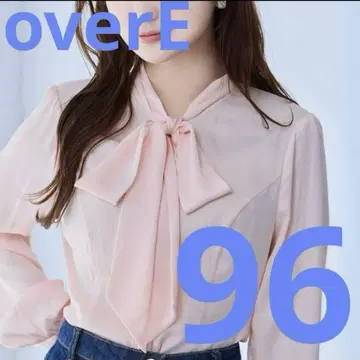 리본 포함 보타이 블라우스 24AW 벚꽃 핑크 96 사이즈