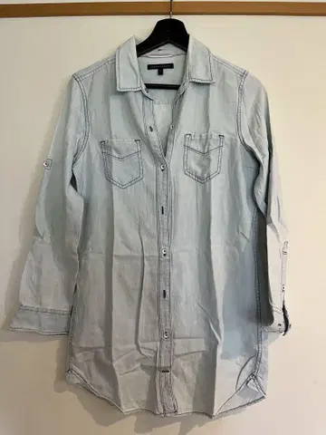 바나나 리퍼블릭 롱 데님 셔츠 사이즈 S