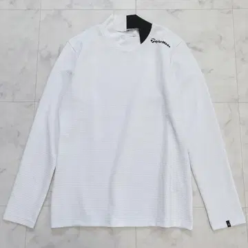 테일러메이드 하이넥 모크넥 긴팔 상의 모노톤 M