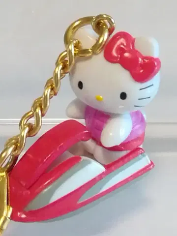 새상품급 헬로키티 수상 바이크 키링 2000년