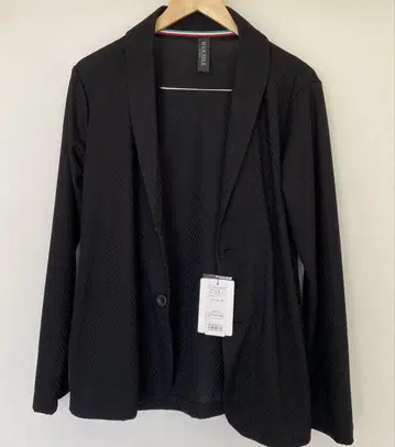 ABAHOUSE GRAY 체크 링크스 니트 숄 자켓
