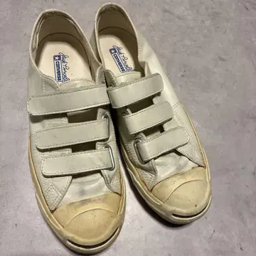 컨버스 잭 퍼셀 화이트 벨크로 가죽 27cm