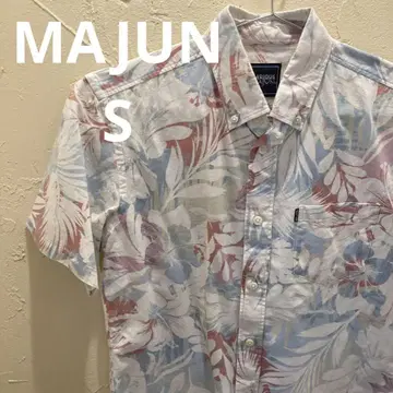 VARIOUS MAJUN 마준 카리유시 의류 플로럴 알로하 셔츠 S