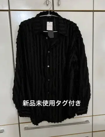 CavariA 블랙 스트라이프 셔츠 44
