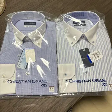 CHRISTIAN ORANI 커터 셔츠 드레스 셔츠 2장 세트 L