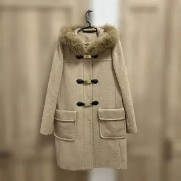 크레데존 베이지 더플 코트 사이즈 38 여성용