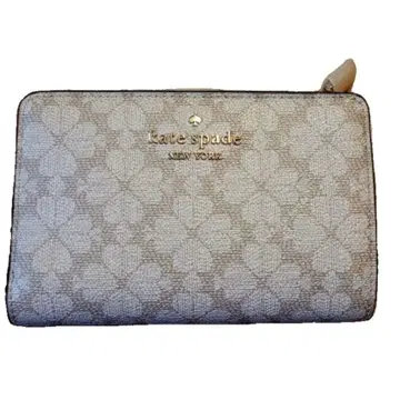 특가! kate spade 스페이드 플라워 L 지퍼 지갑 베이지