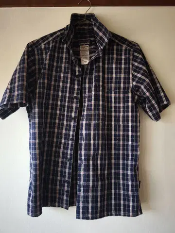 Patagonia 남성용 XS 반팔 체크 셔츠 여름